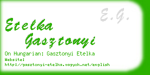 etelka gasztonyi business card